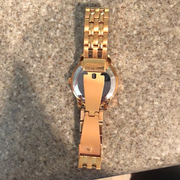 Fossil gold watch